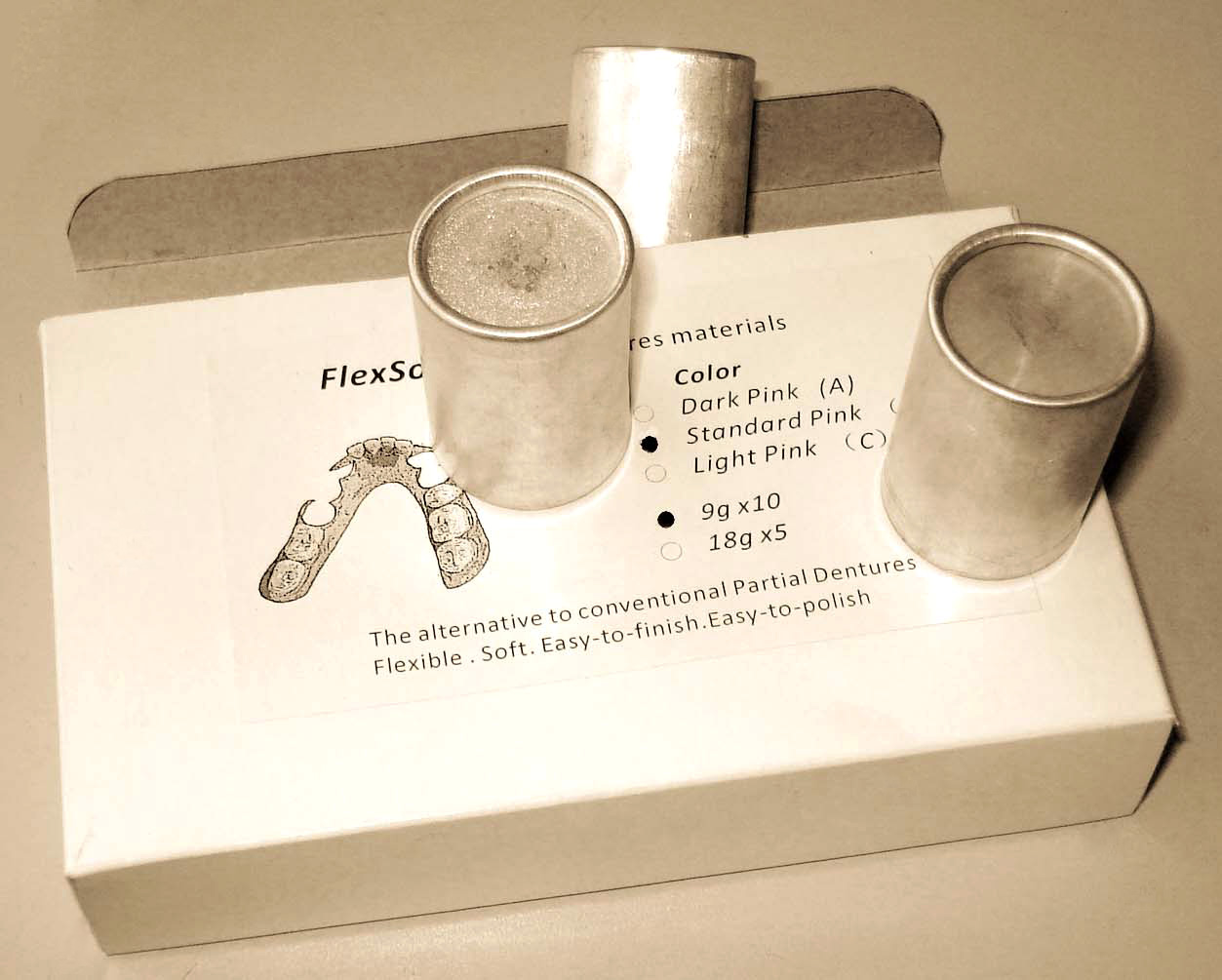 Flexsoft partial dentures materials